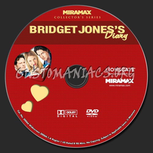 Bridget Jones's Diary dvd label