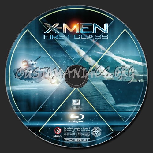 X-Men: First Class blu-ray label