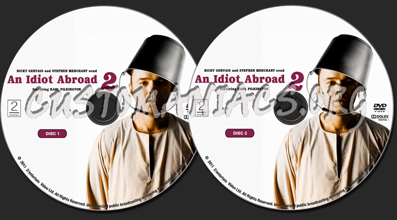 An Idiot Abroad - Season 2 dvd label