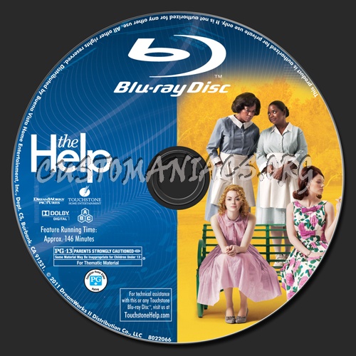 The Help blu-ray label