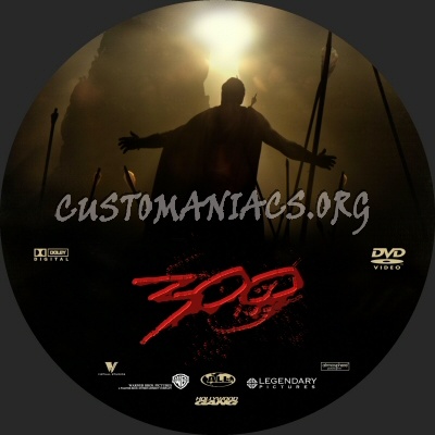 300 dvd label