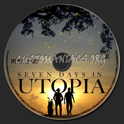 Seven Days In Utopia dvd label