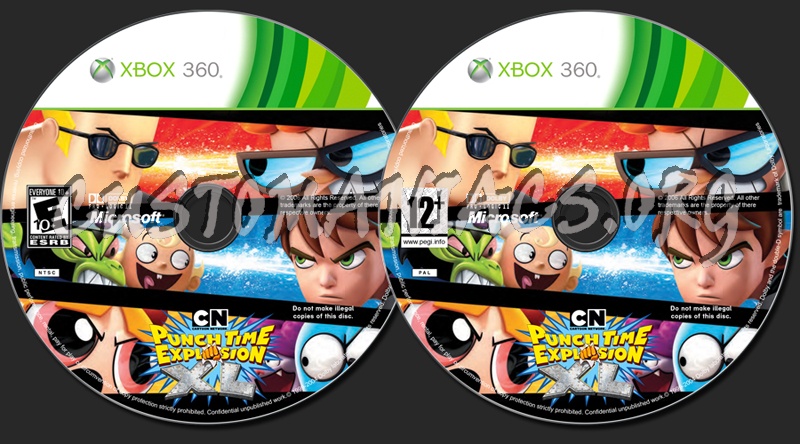 Cartoon Network Punch Time Explosion XL dvd label