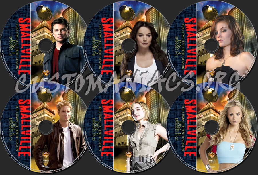 Smallville Season Ten dvd label