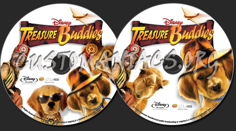 Treasure Buddies blu-ray label