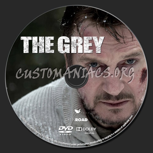 The Grey dvd label