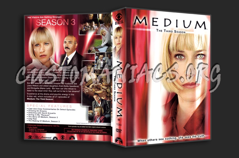 Medium Season 3 dvd cover