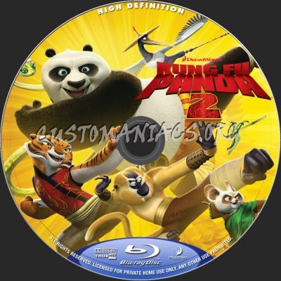 Kung Fu Panda 2 blu-ray label