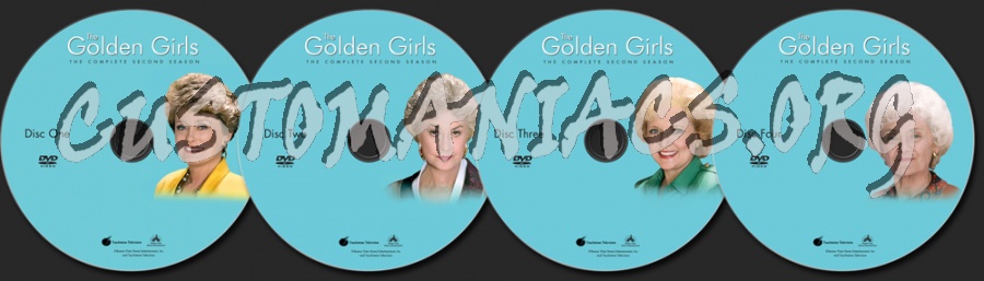 The Golden Girls Season 2 dvd label