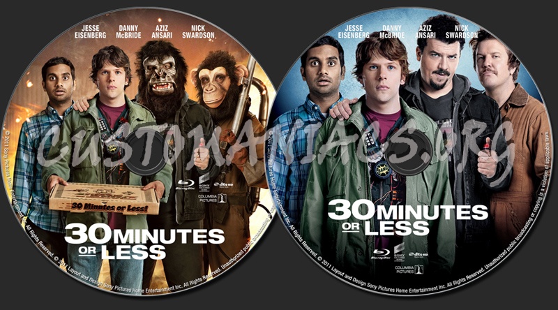 30 Minutes or Less blu-ray label