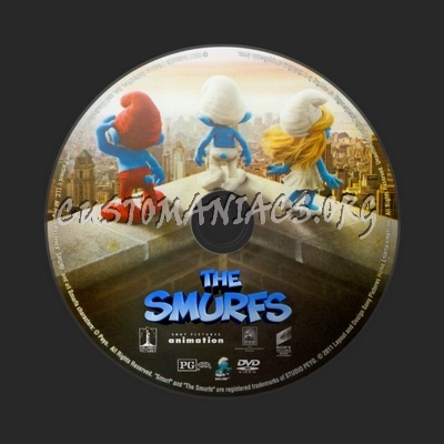 The Smurfs dvd label