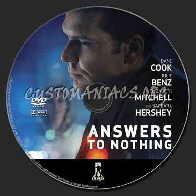 Answers To Nothing dvd label