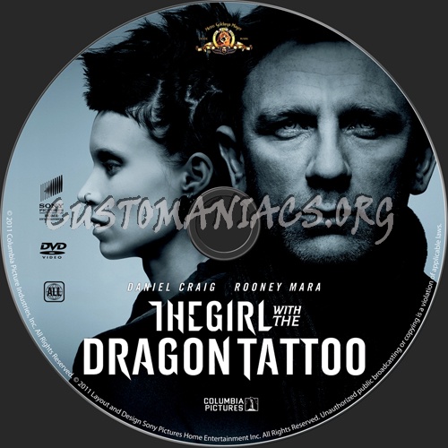 The Girl with the Dragon Tattoo dvd label