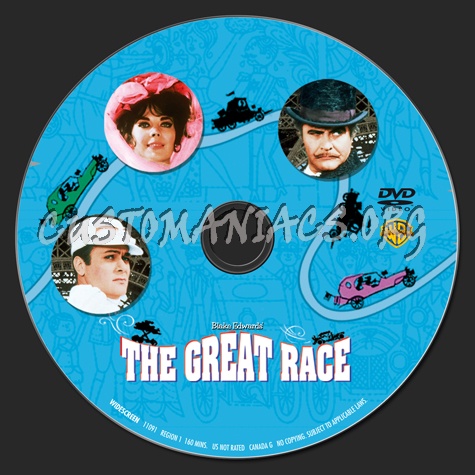 The Great Race dvd label