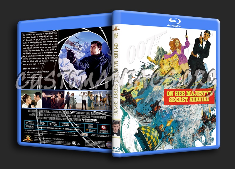 On Her Majesty's Secret Service blu-ray cover