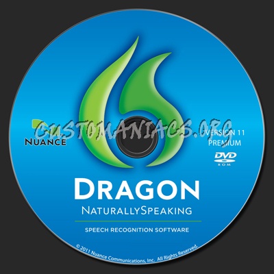 Dragon Naturally Speaking dvd label