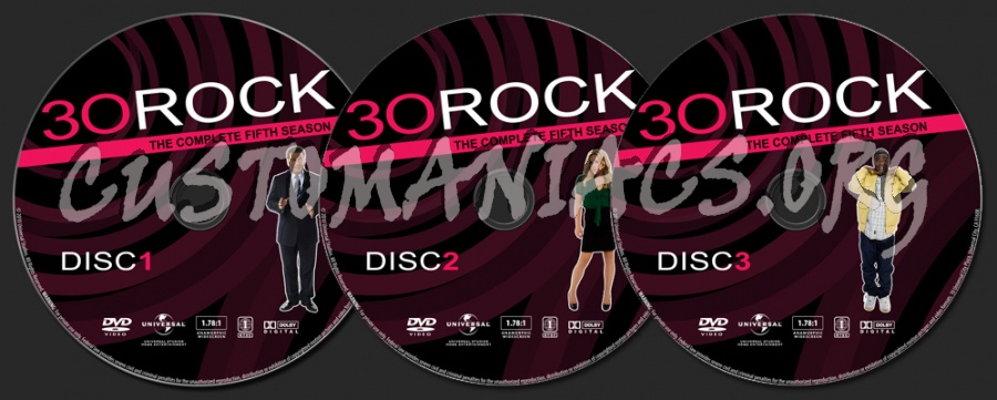 30 Rock Season 5 dvd label