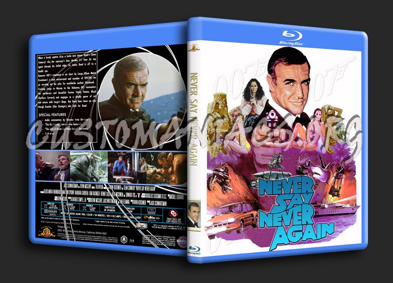 Never Say Never Again blu-ray cover