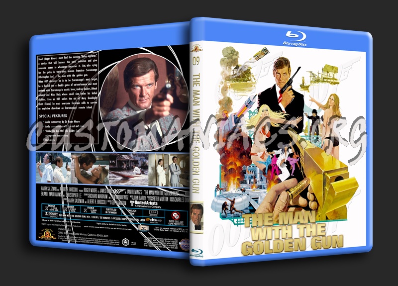 The Man With The Golden Gun blu-ray cover