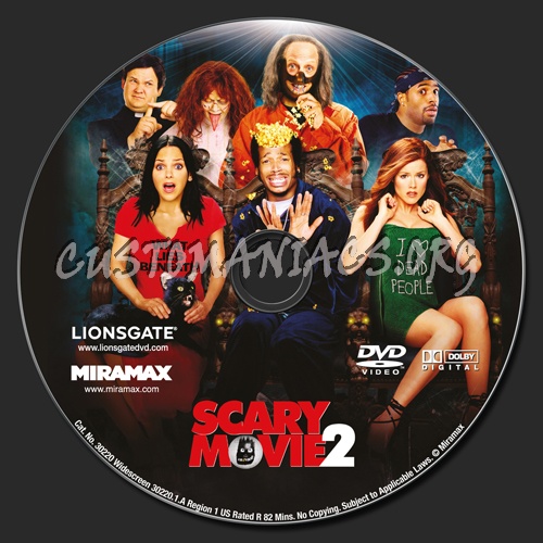 Scary Movie 2 dvd label