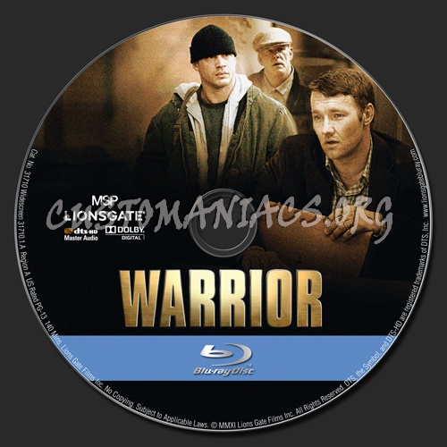 Warrior blu-ray label