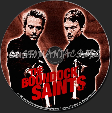 The Boondock Saints dvd label