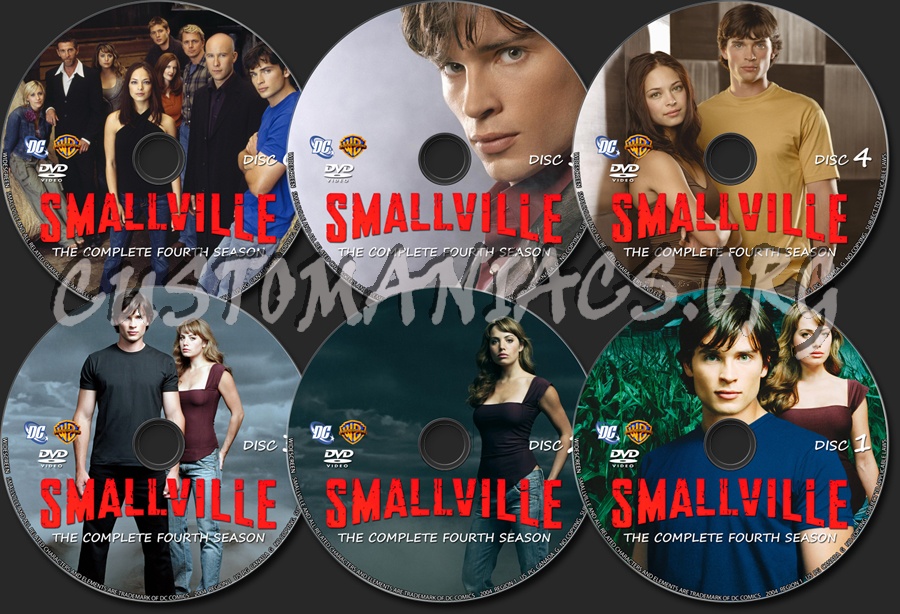 Smallville Season 4 dvd label