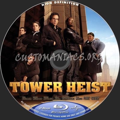 Tower Heist blu-ray label