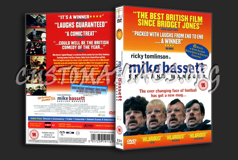 Mike Bassett England Manager dvd cover