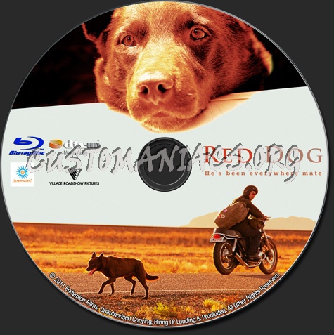 Red Dog blu-ray label