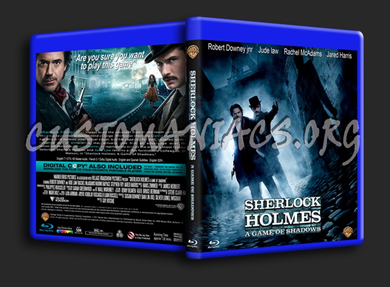 Sherlock Holmes A Game of Shadows blu-ray cover