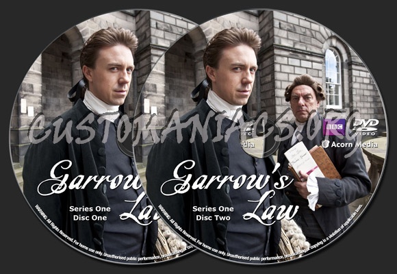 Garrow's Law Series One dvd label