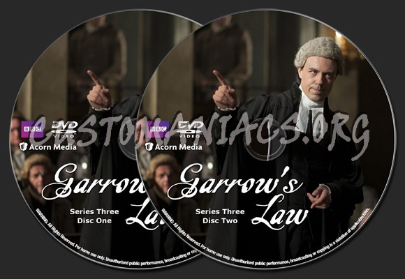 Garrow's Law Series Three dvd label