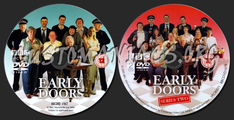 Early Doors Series 1 & 2 dvd label