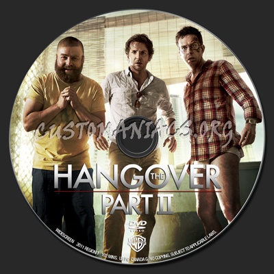 The Hangover 2 dvd label