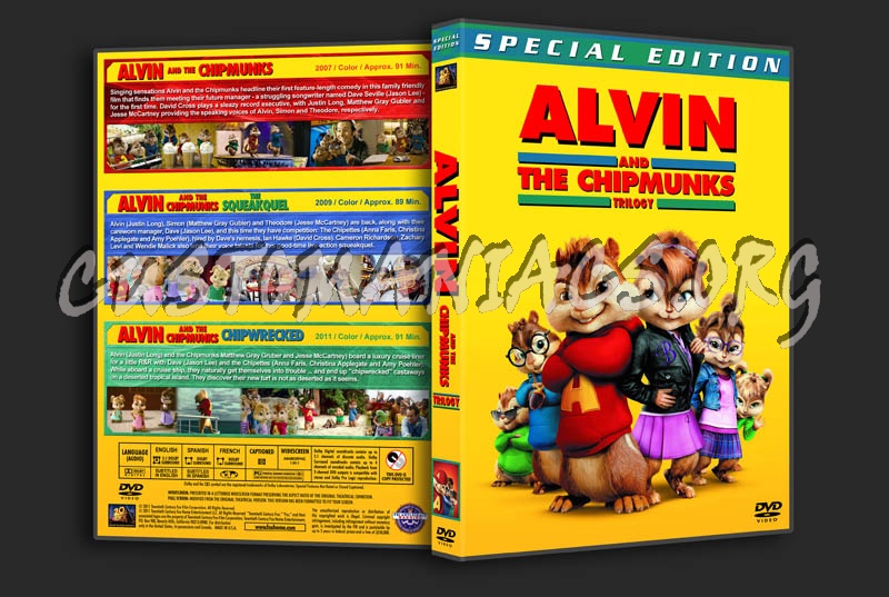 Alvin and the Chipmunks Trilogy dvd cover