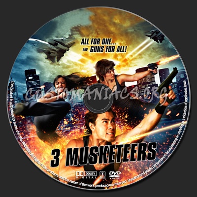 3 Musketeers dvd label