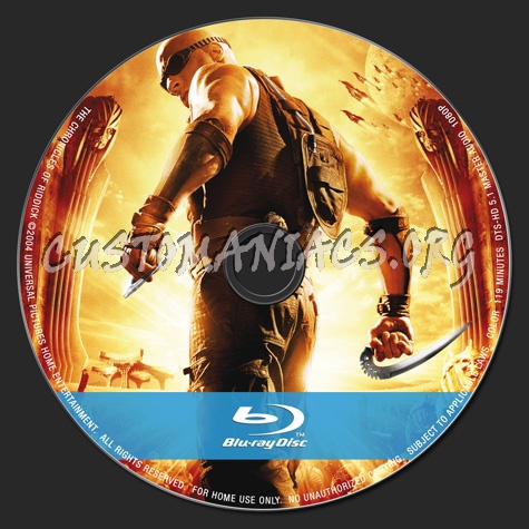 The Chronicles of Riddick blu-ray label