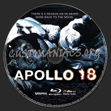 Apollo 18 blu-ray label