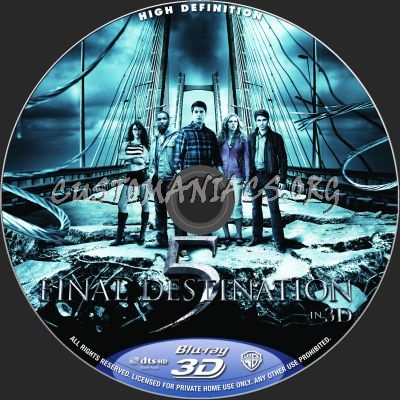 Final Destination 5 blu-ray label