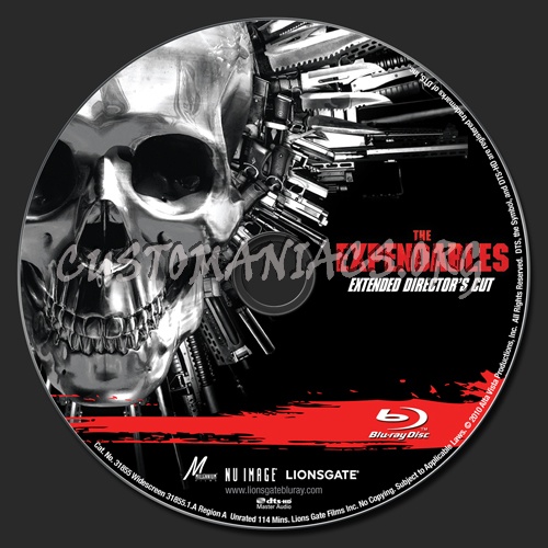 The Expendables blu-ray label