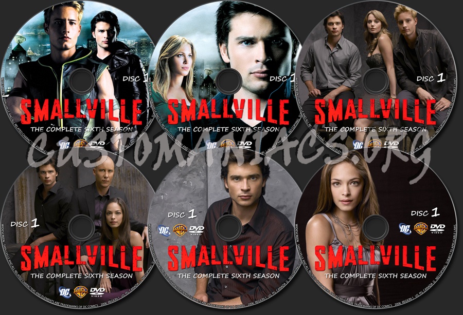 Smallville Season 6 dvd label