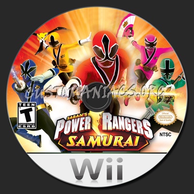 Power Rangers Samurai dvd label