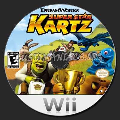 Superstar Kartz dvd label