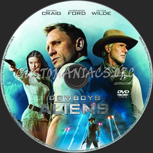 Cowboys & Aliens dvd label