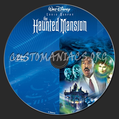 The Haunted Mansion blu-ray label