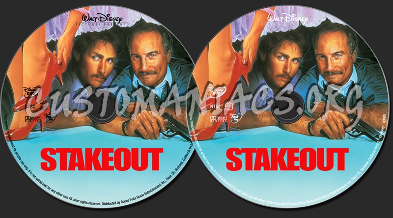 Stakeout dvd label