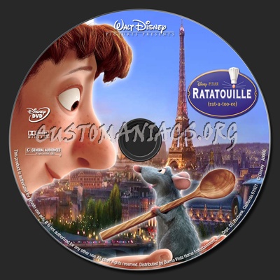 Ratatouille dvd label