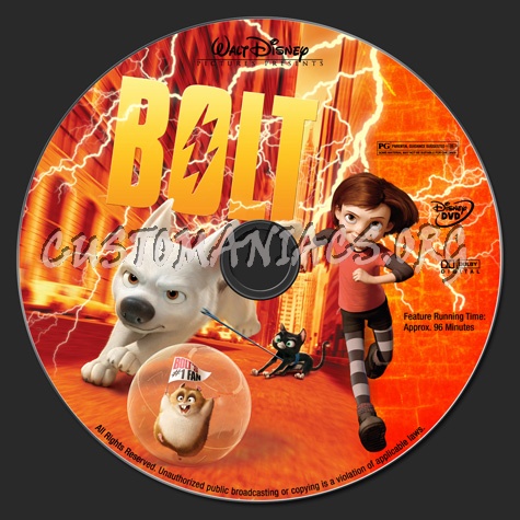 Bolt dvd label