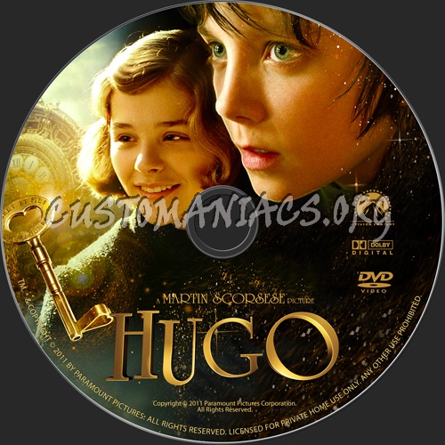 Hugo dvd label